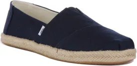 Toms Alpargata Recycled Rope In Navy For Women