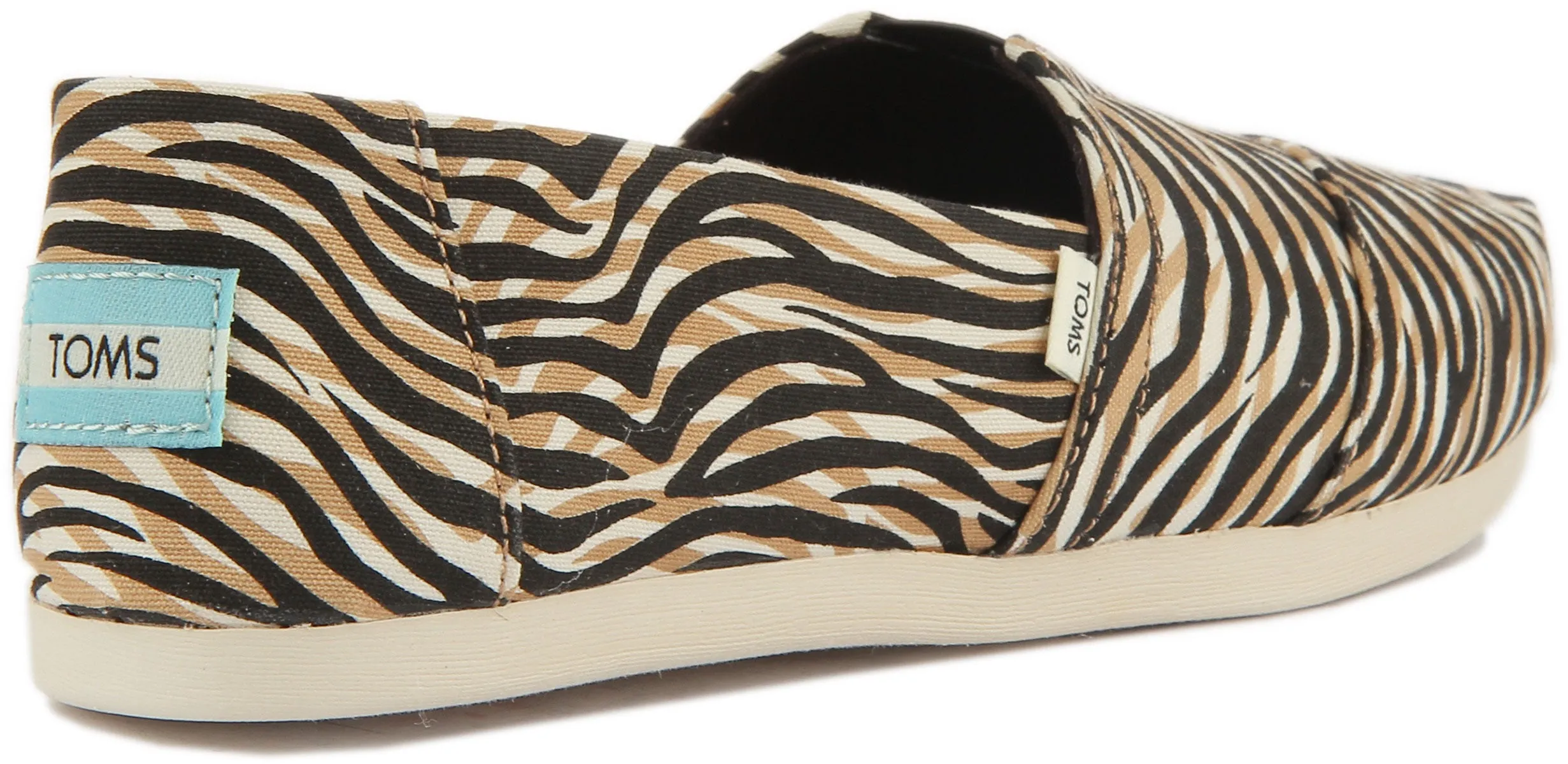 Toms Alpargata Shoes In Zebra For Women