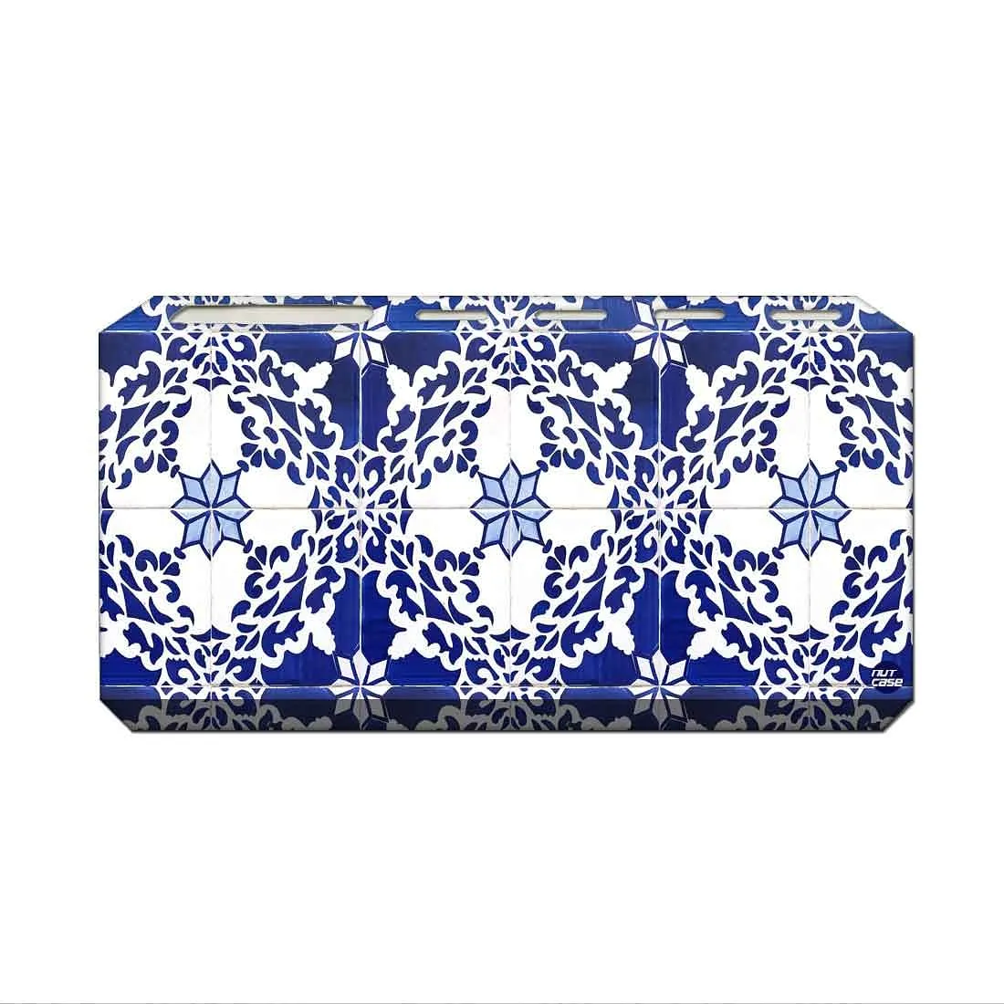 Toothbrush Holder Wall Mounted -Floral Azulejos