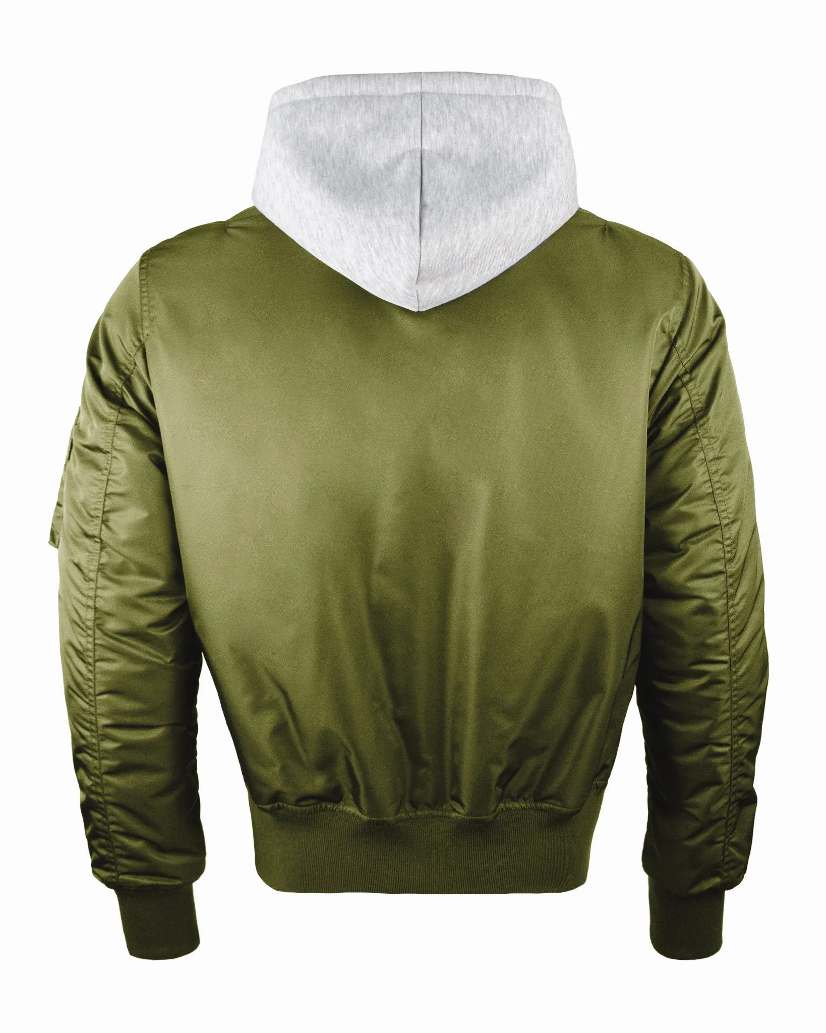 TOP GUN® MA-1 NYLON BOMBER JACKET WITH REMOVABLE HOOD