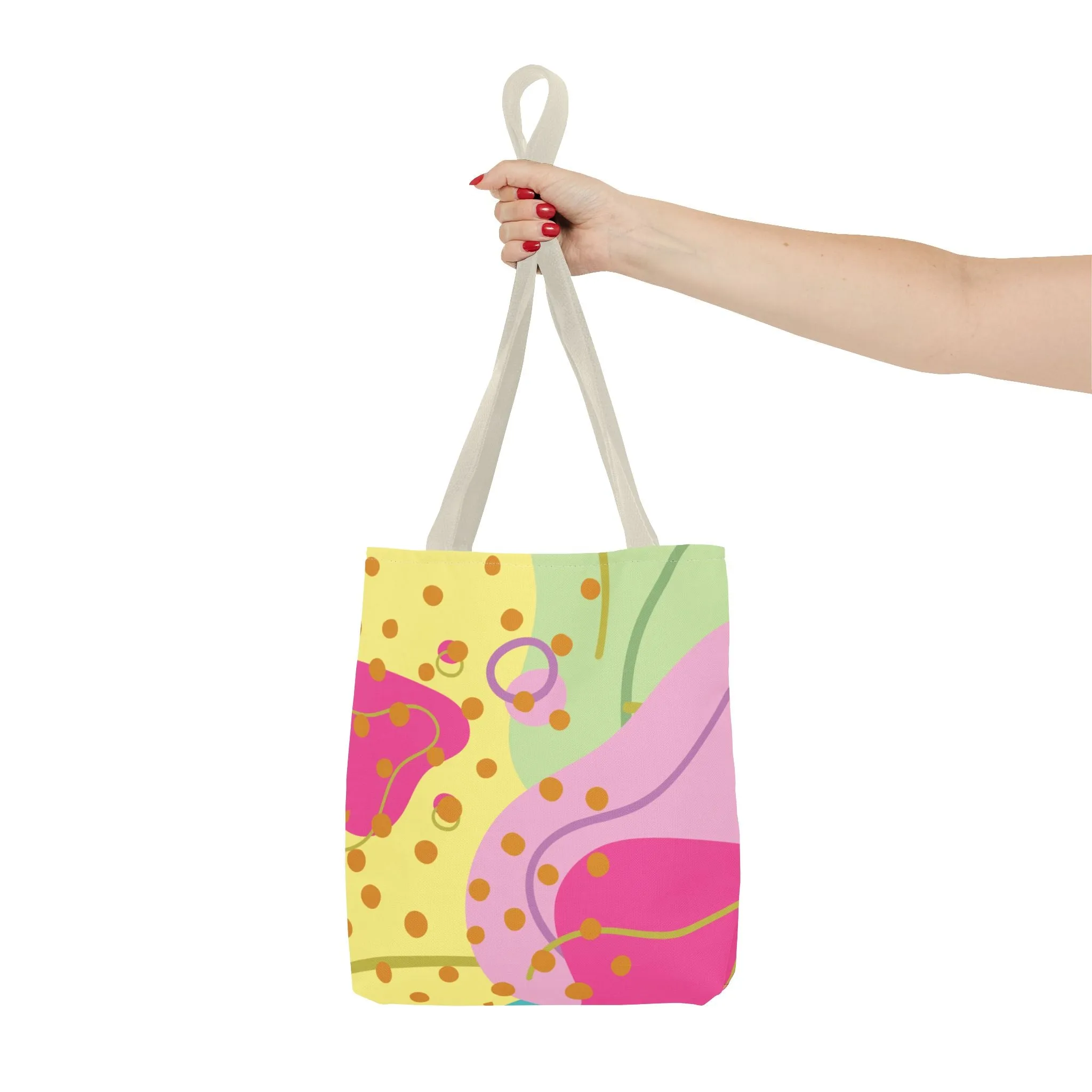 Tote Bag - Fun and Vibrant Digital Abstract Design