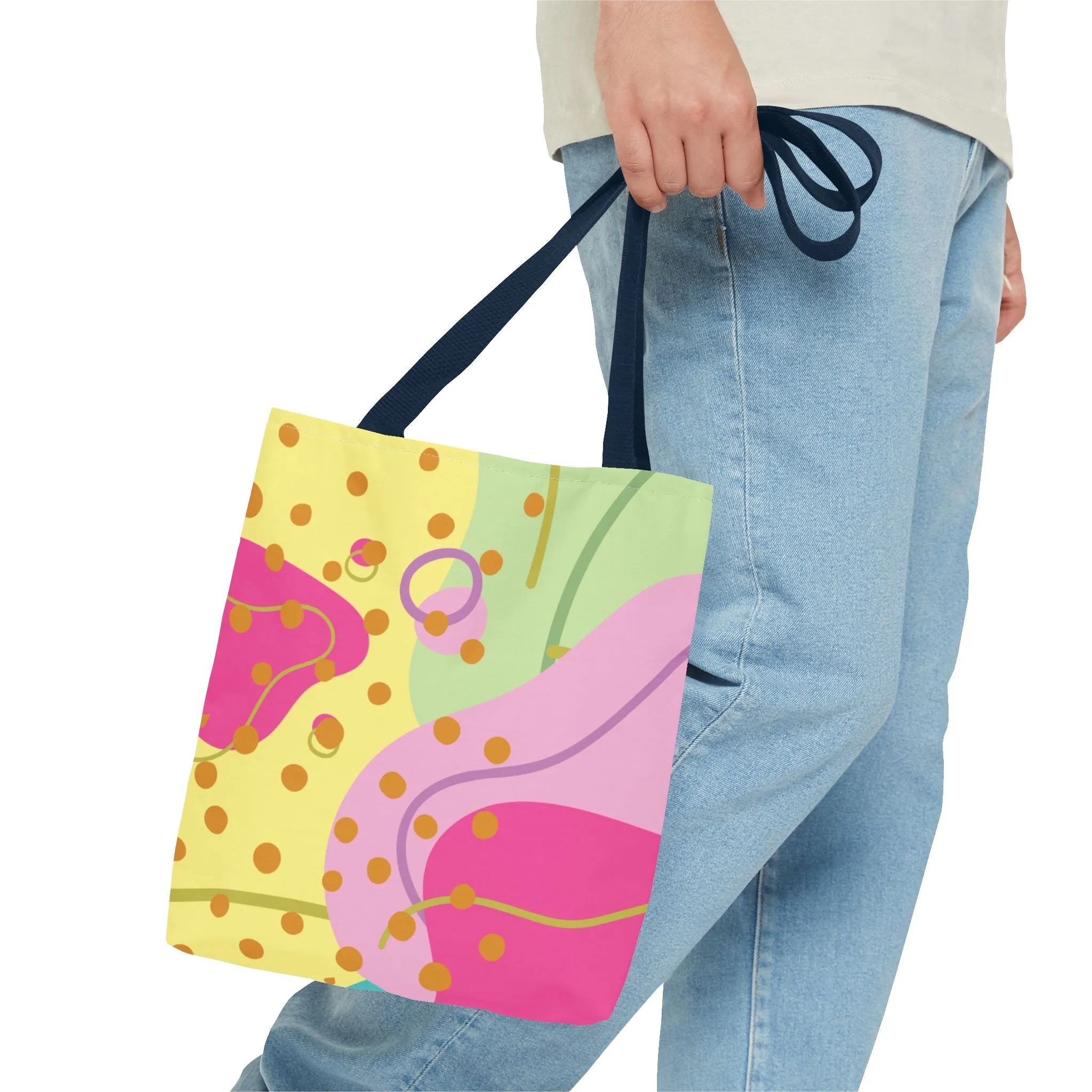 Tote Bag - Fun and Vibrant Digital Abstract Design