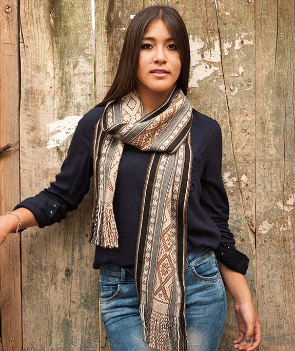 Totora Master Weaver Baby Alpaca Scarf