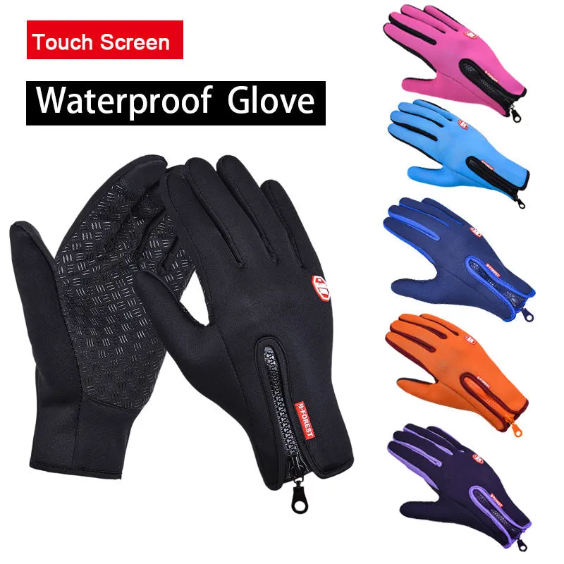 Touch Screen Ski Gloves - Black