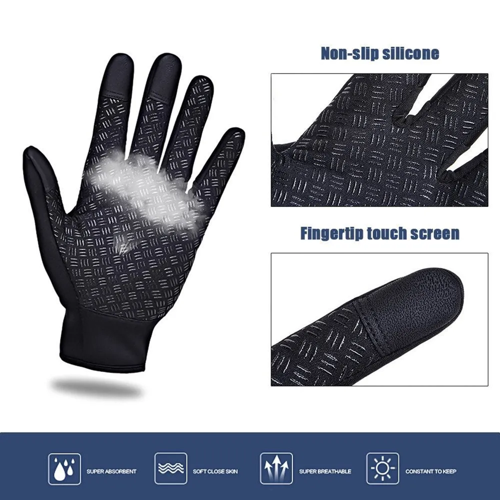 Touch Screen Ski Gloves - Black