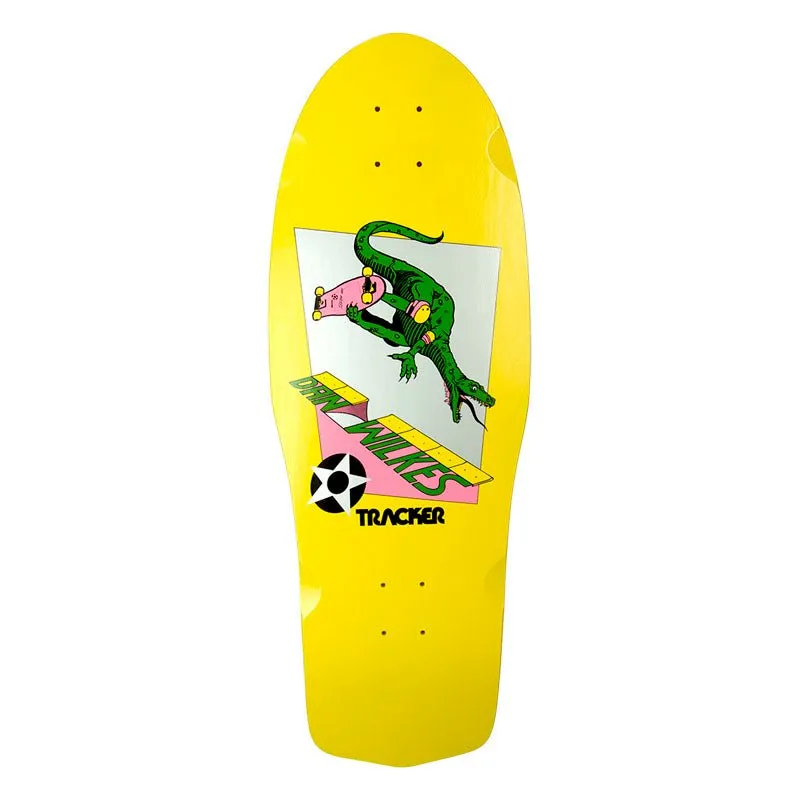 Tracker 10.5" x 31" Dan Wilkes Re-issue Yellow Skateboard Deck