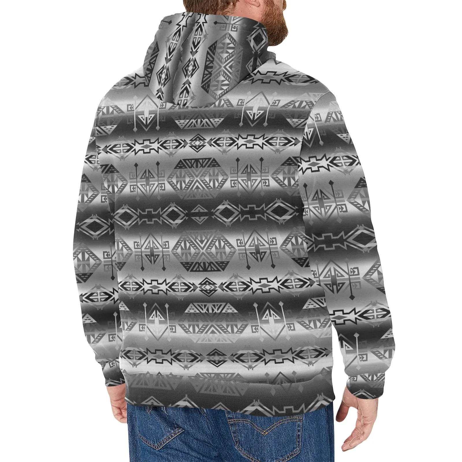 Trade Route Cave Men's Long Sleeve Fleece Hoodie