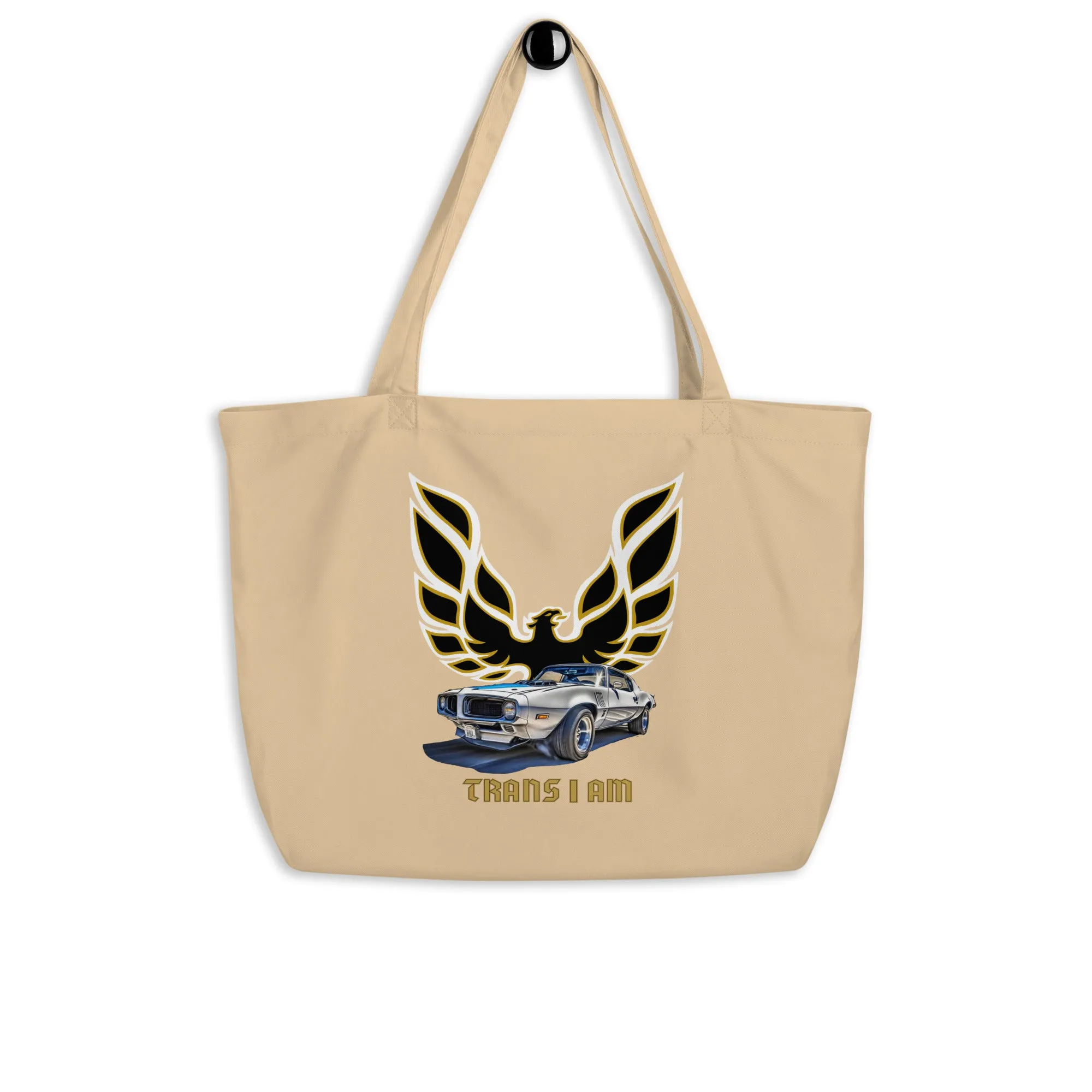 Trans I Am Large Organic Tote Bag