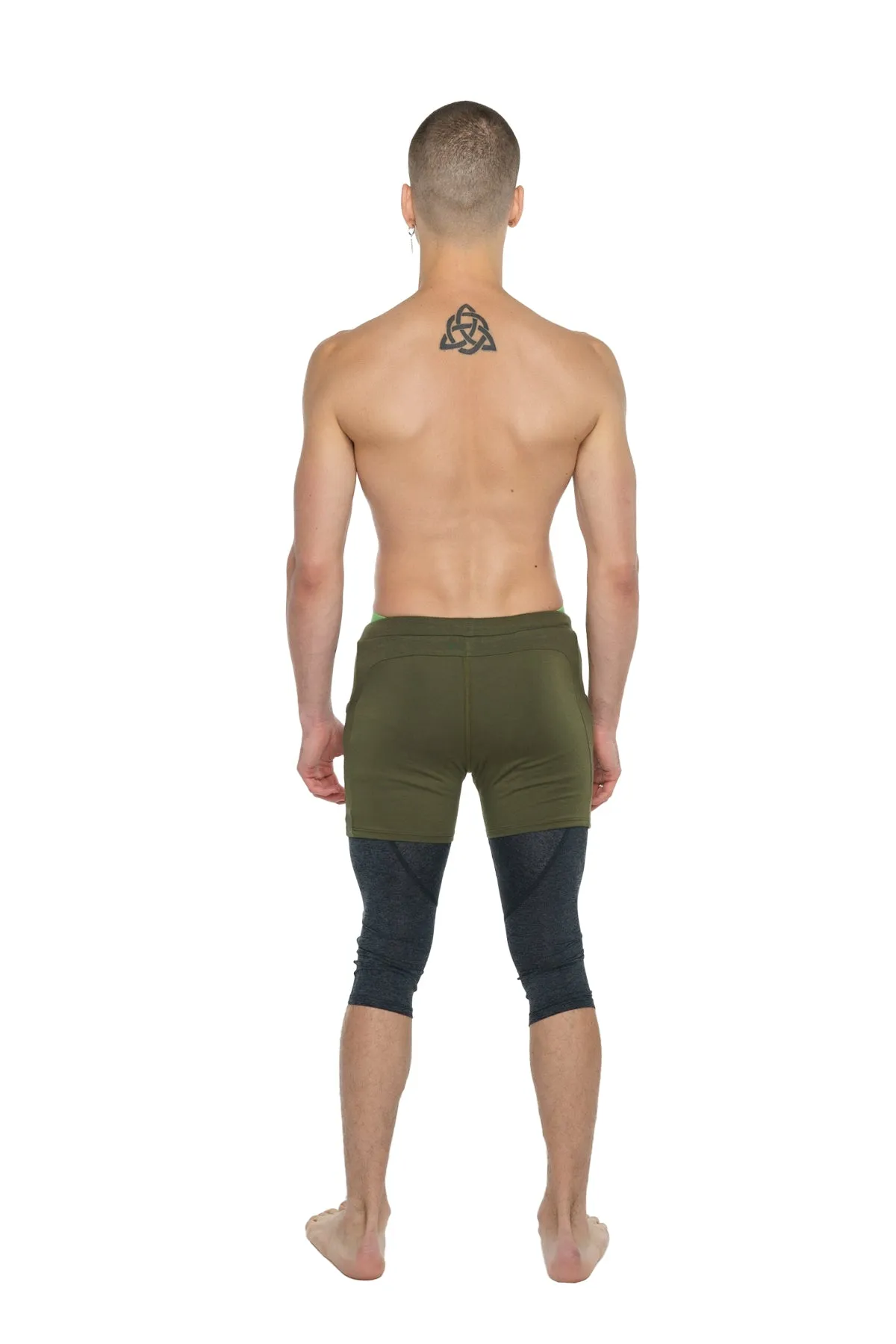 Transition Yoga Short (Army Green)