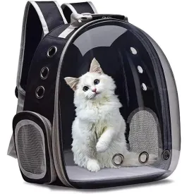 Transparent Capsule Pet Carrier Backpack – Breathable and Secure for Small Animals