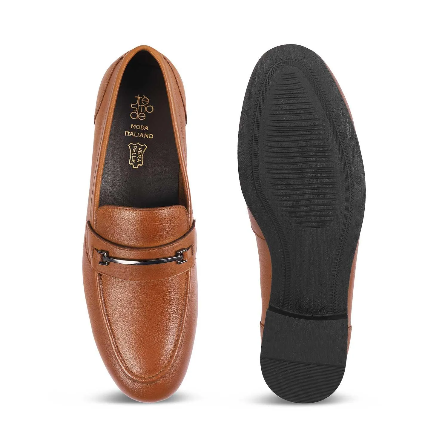 Tresmode Byron Tan Men's Leather Loafers