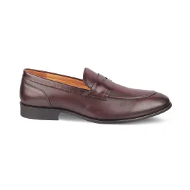 Tresmode Dawson Brown Men's Leather Penny Loafers