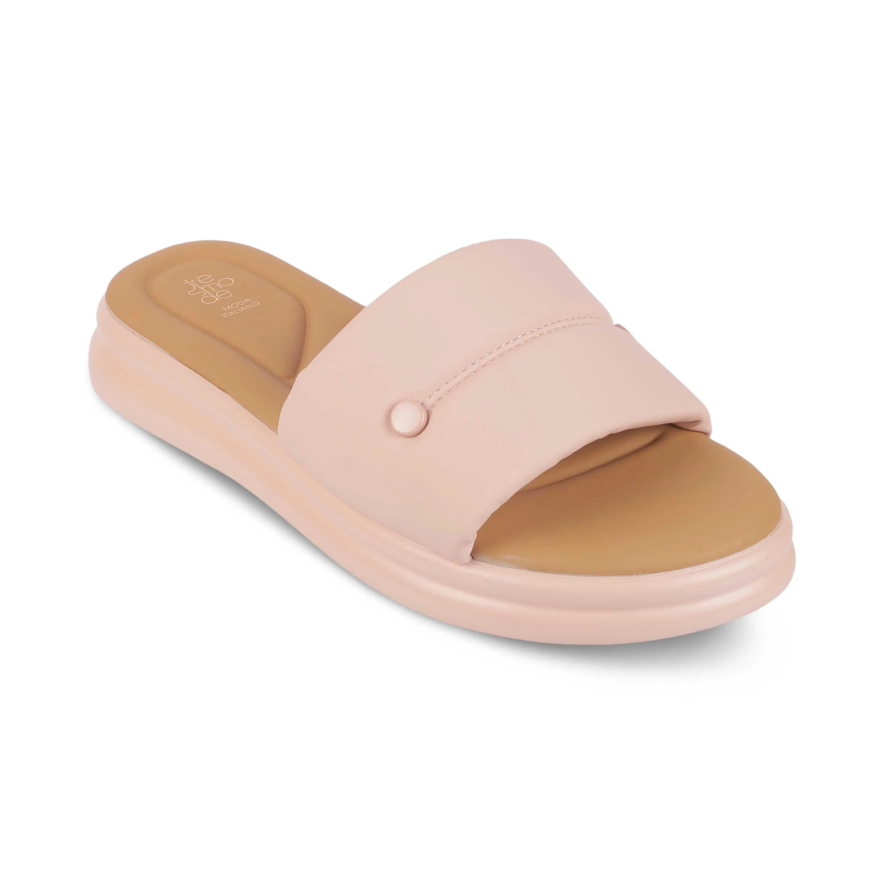 Tresmode Evershine Pink Women's Casual Platform Flats