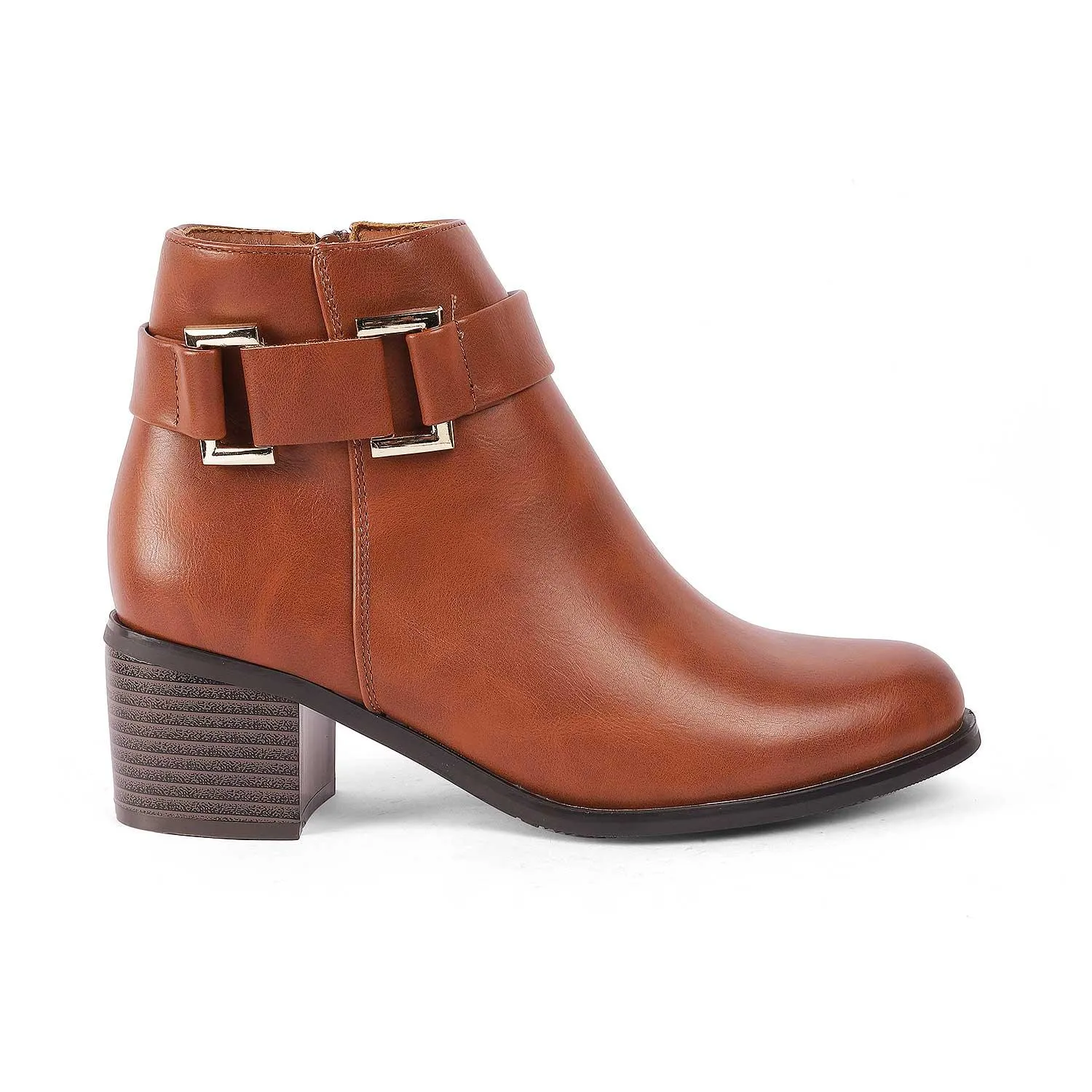 Tresmode Geneve Camel Women's Ankle-length Boots