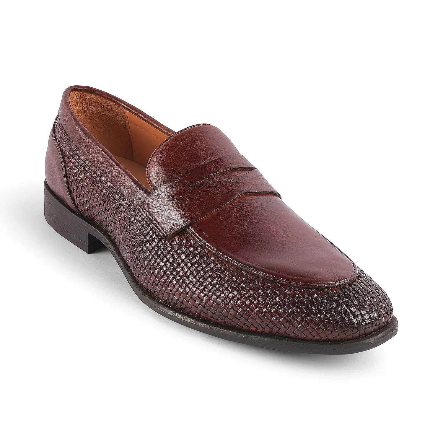 Tresmode Jim Brown Men's Leather Penny Loafers