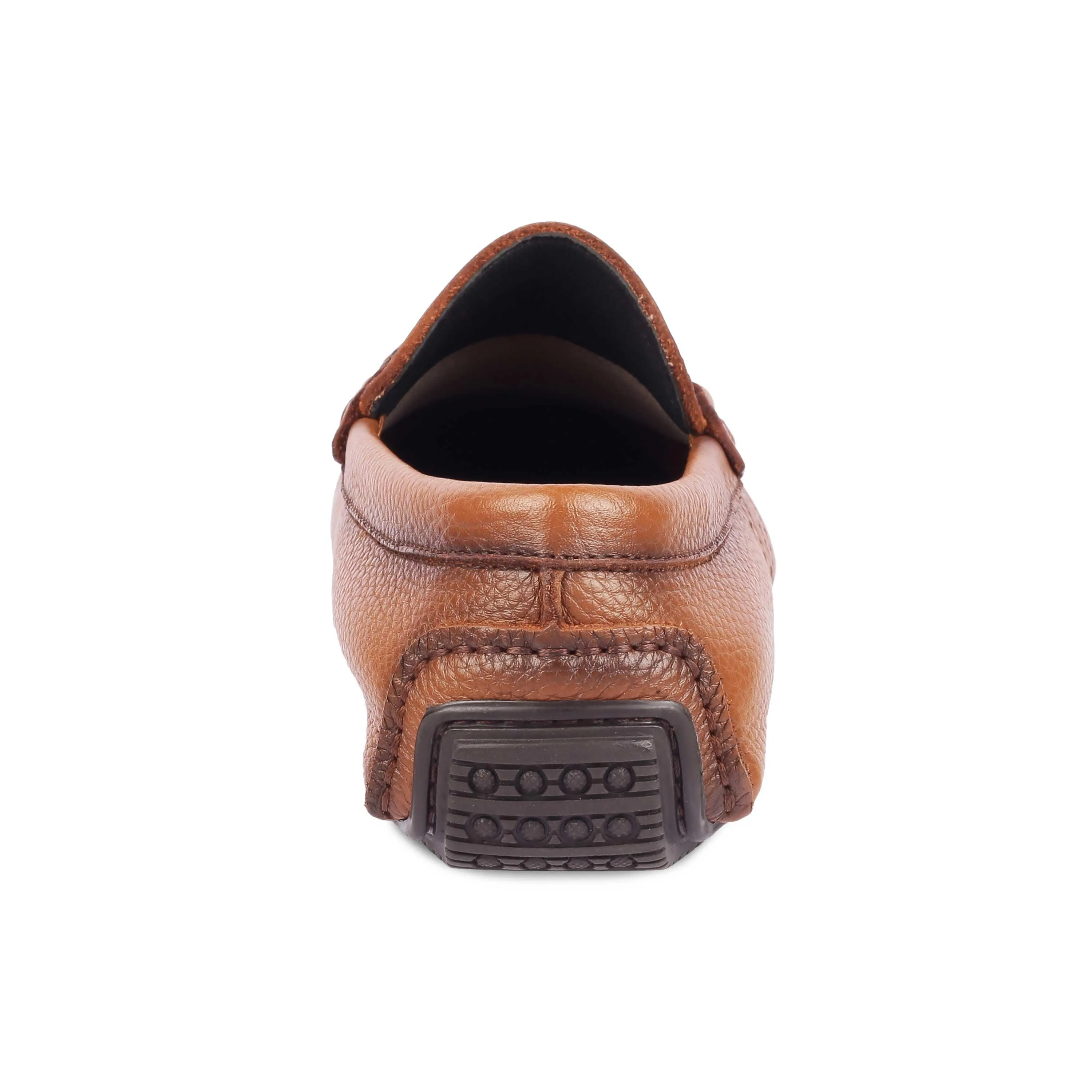 Tresmode Monoc Tan Men's Leather Driving Loafers