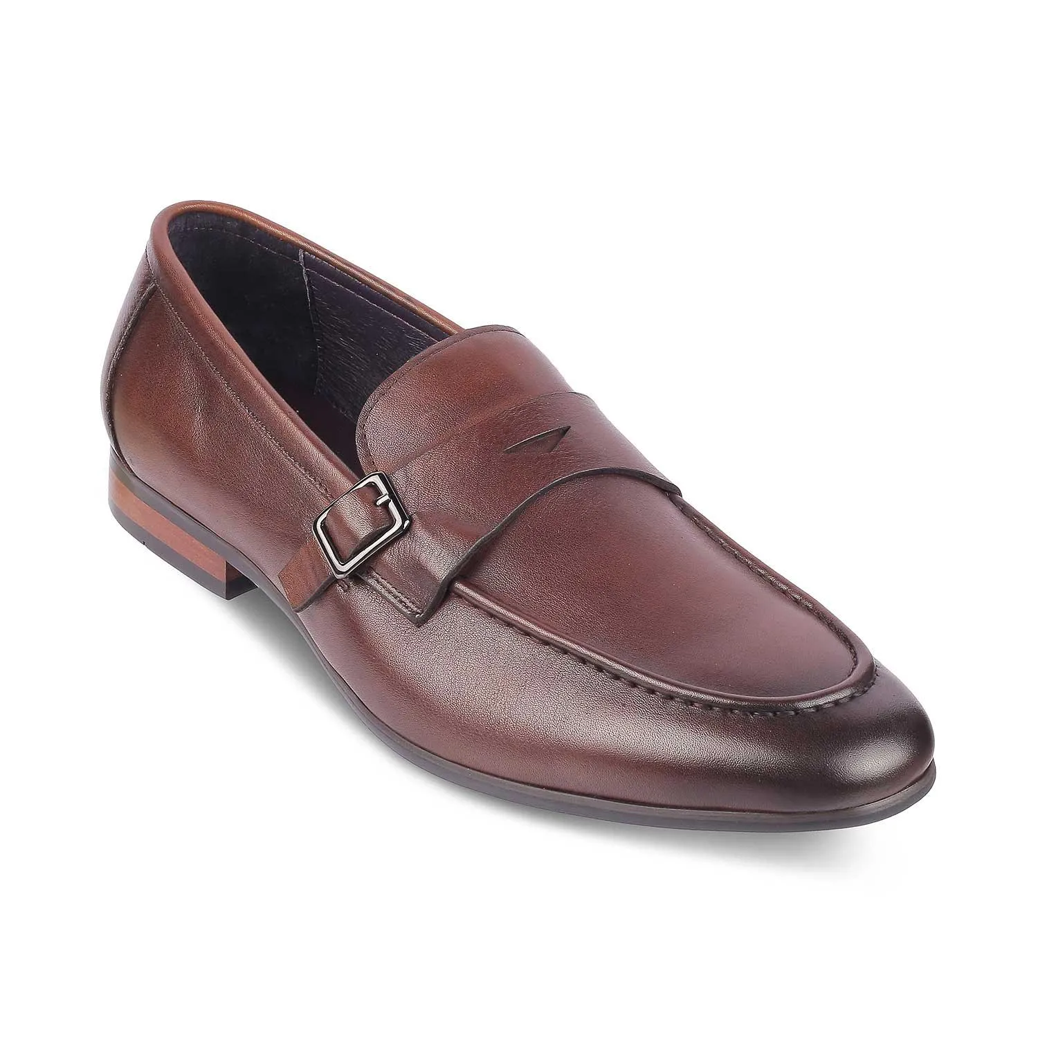 Tresmode Neno Brown Men's Leather Loafers