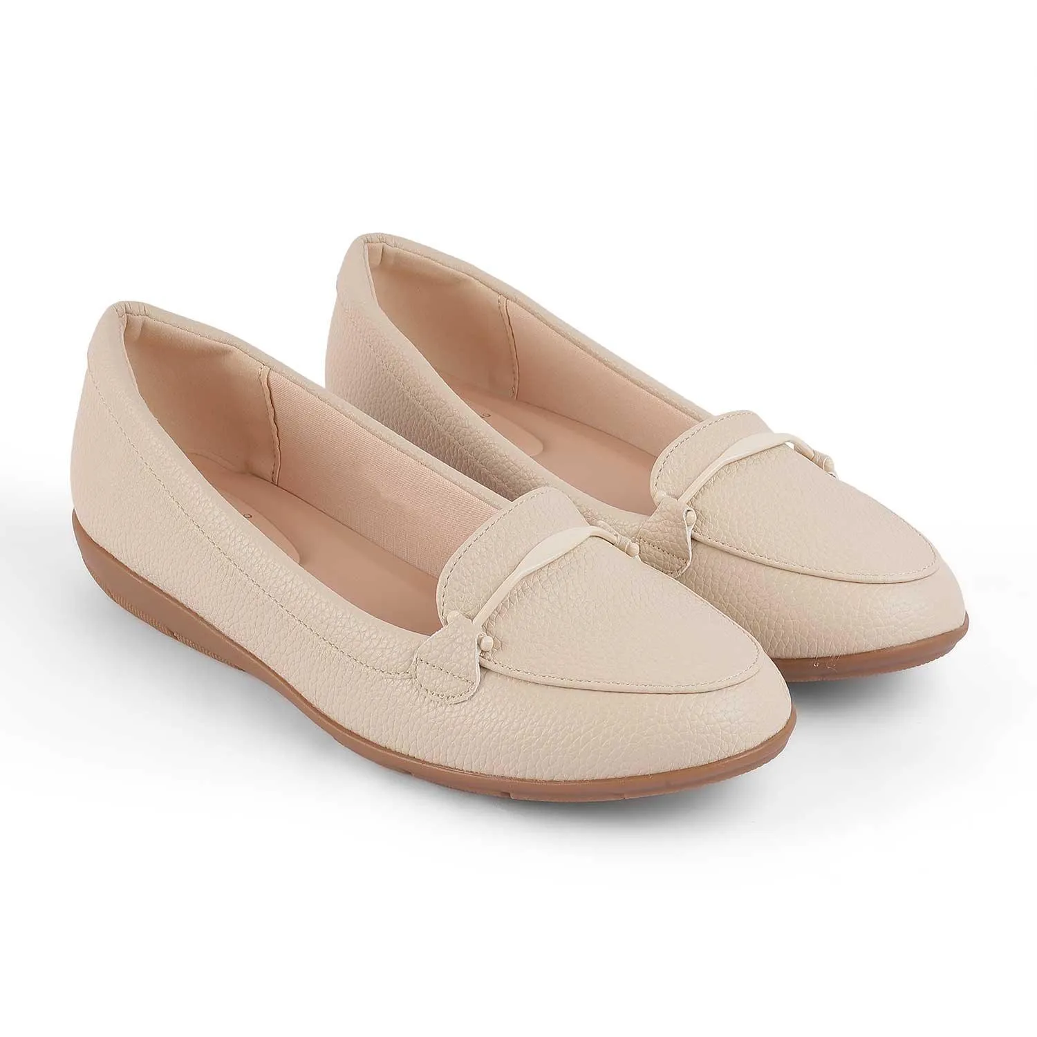 Tresmode Rujer Beige Women's Casual Loafers