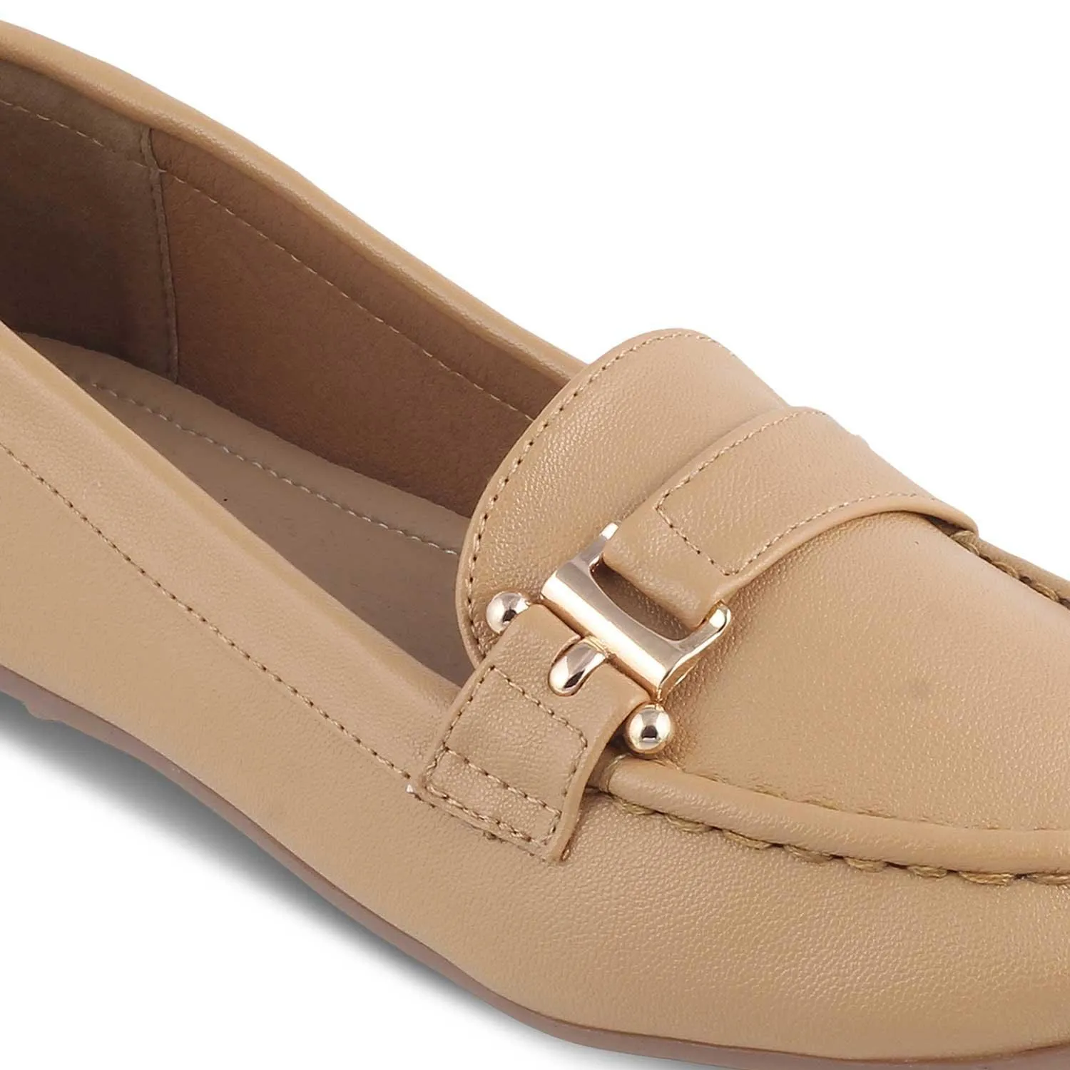 Tresmode Sativa Beige Women's Dress Loafers