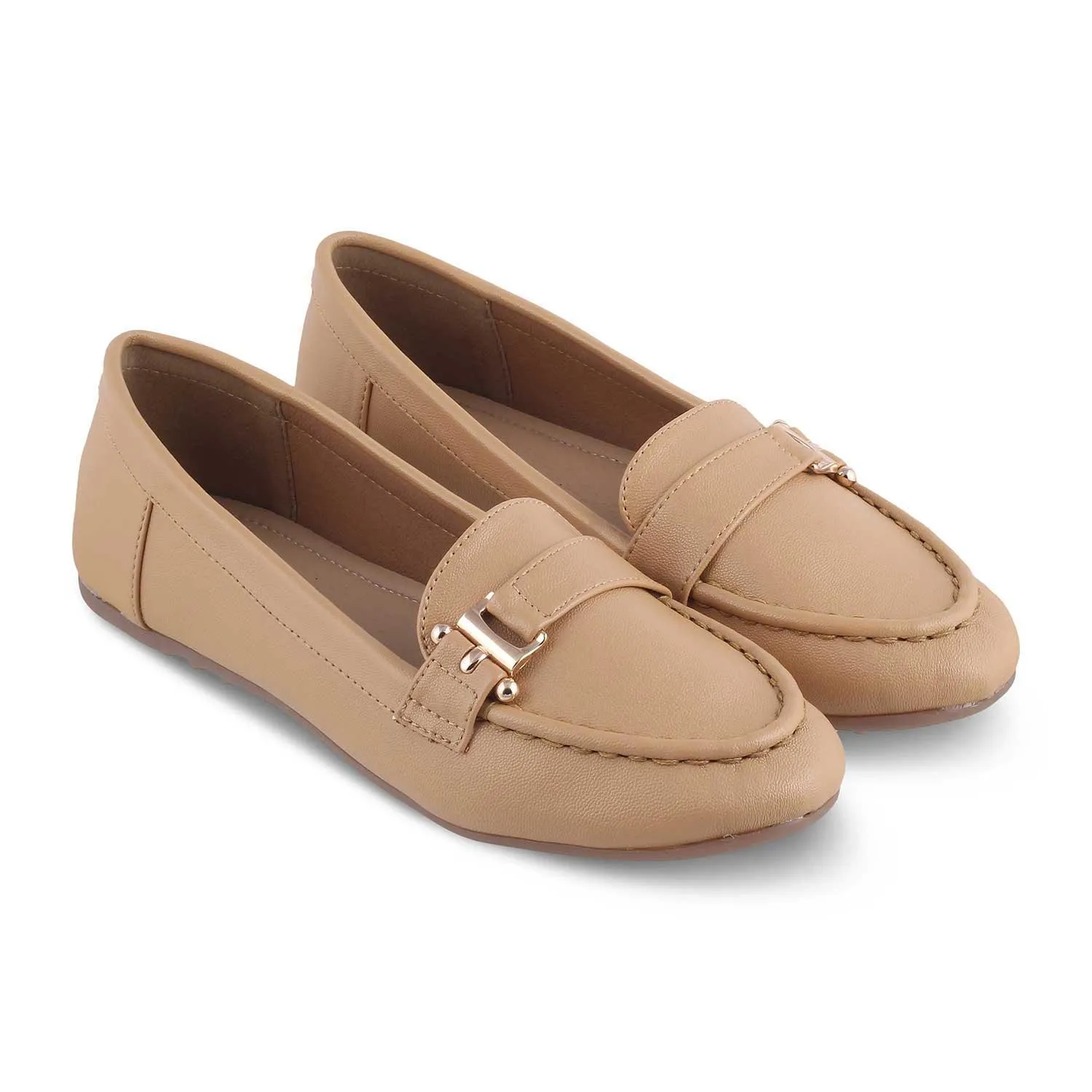 Tresmode Sativa Beige Women's Dress Loafers