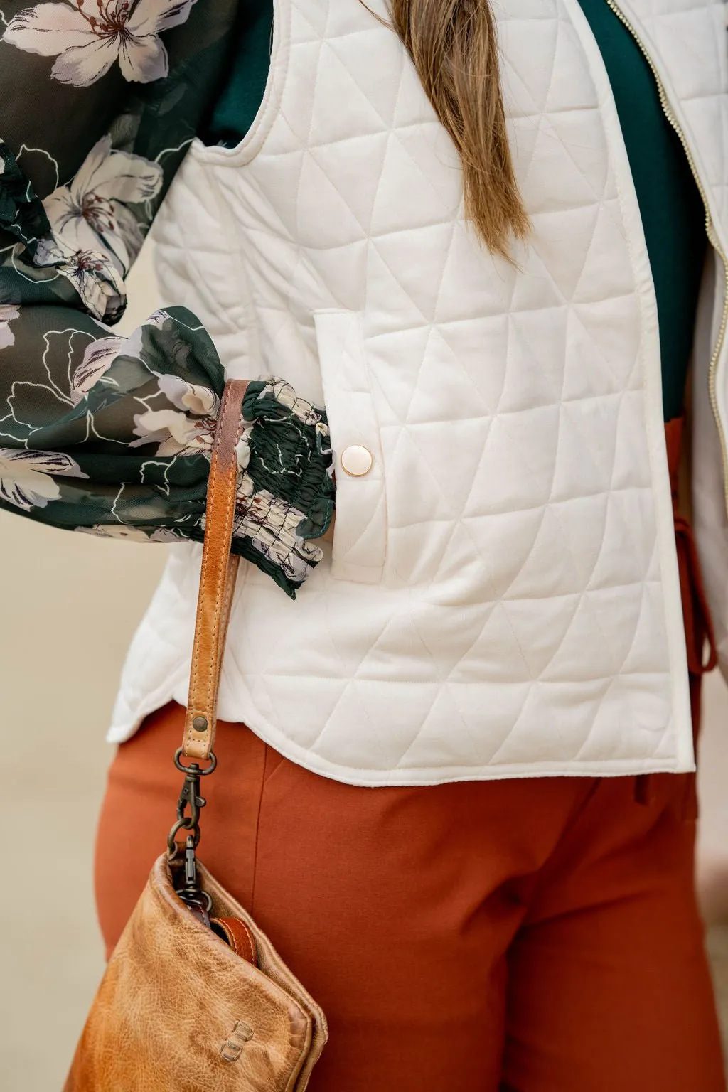 Triangle Quilted Puffer Vest