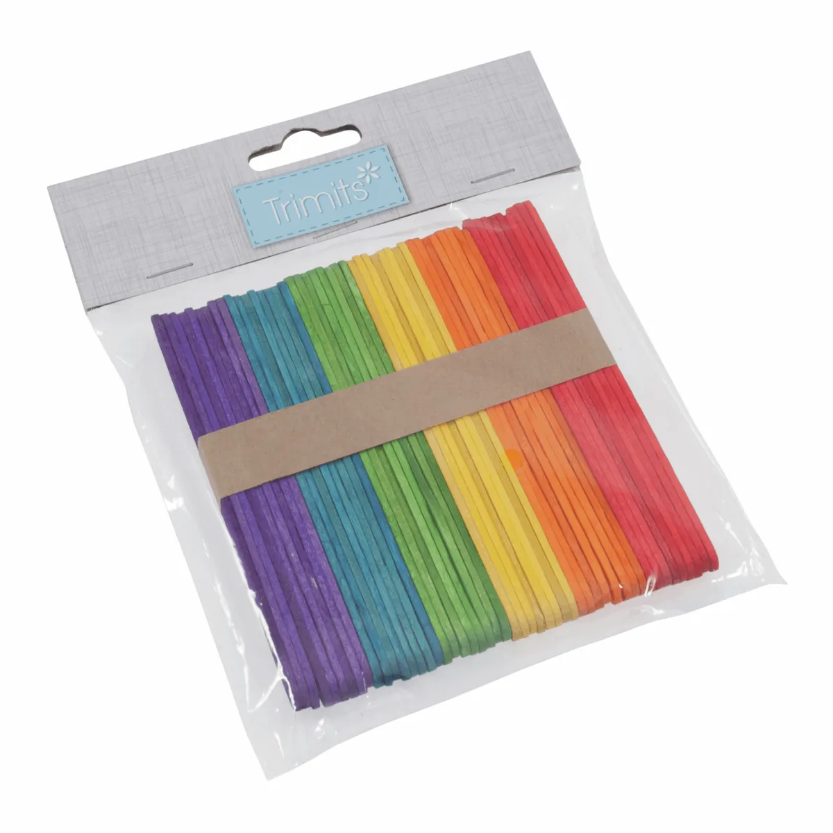 Trimits Multi-Coloured Lollypop Sticks - 113 x 10mm (Pack of 50)