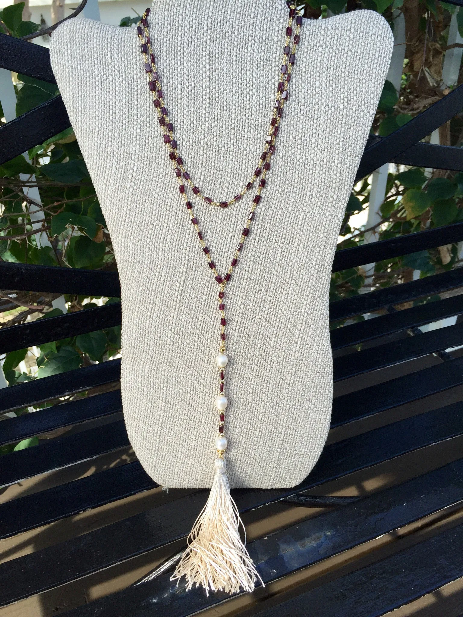 Trinity Tassel Necklace