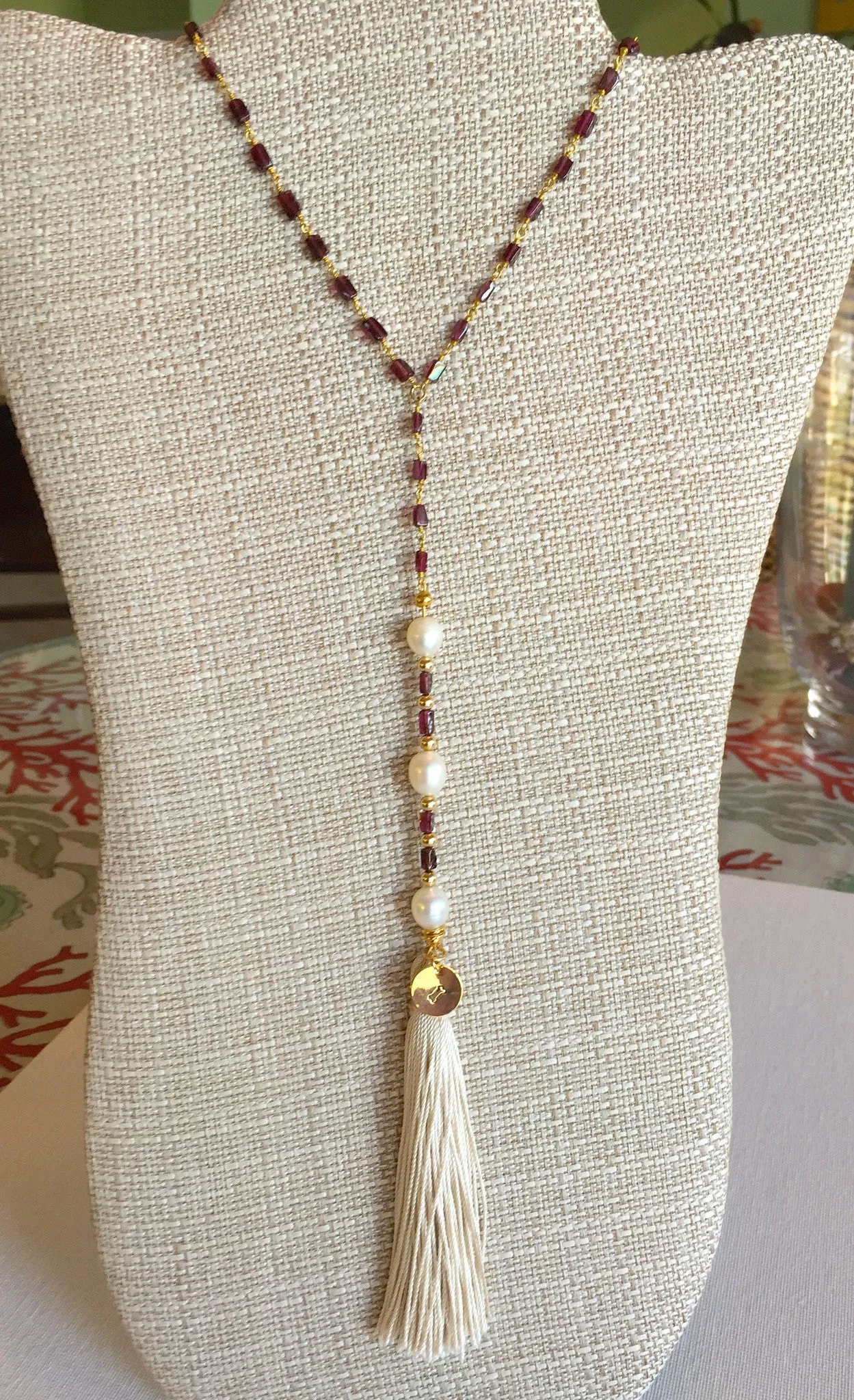 Trinity Tassel Necklace