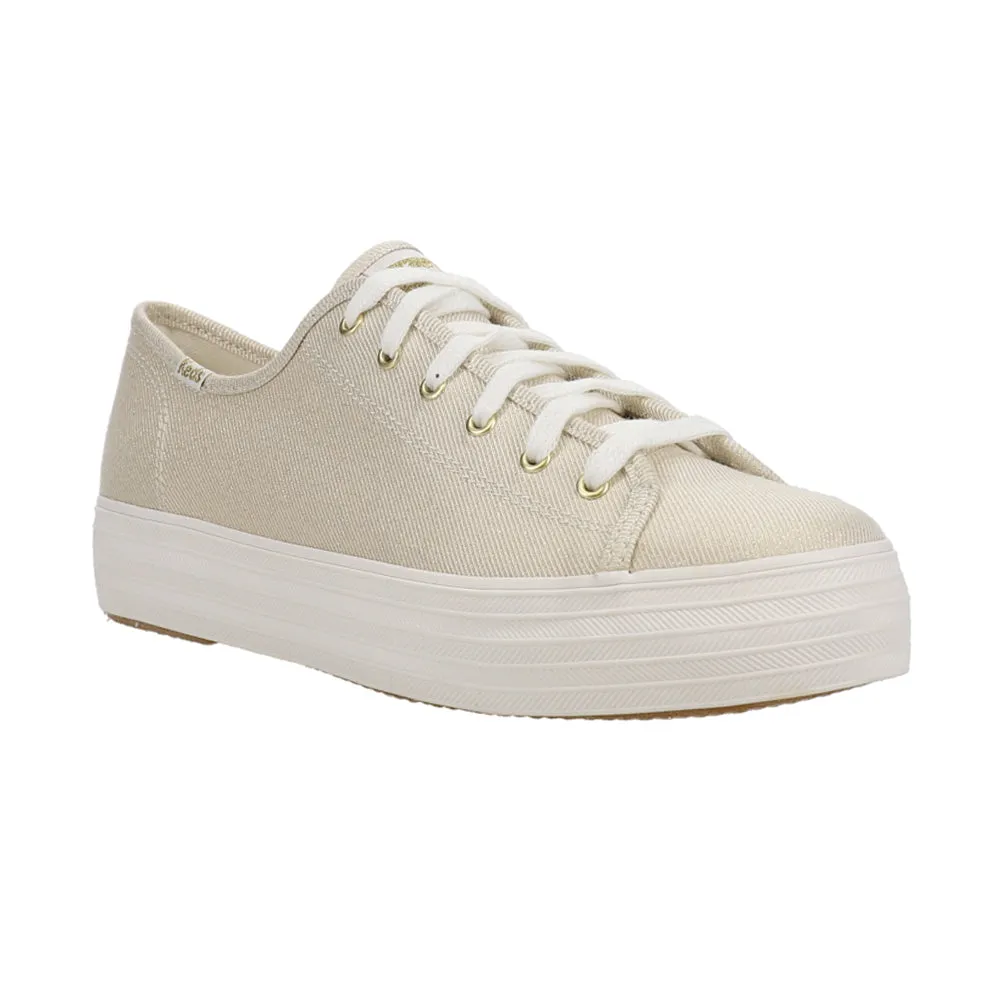 Triple Kick Metallic Platform Sneakers