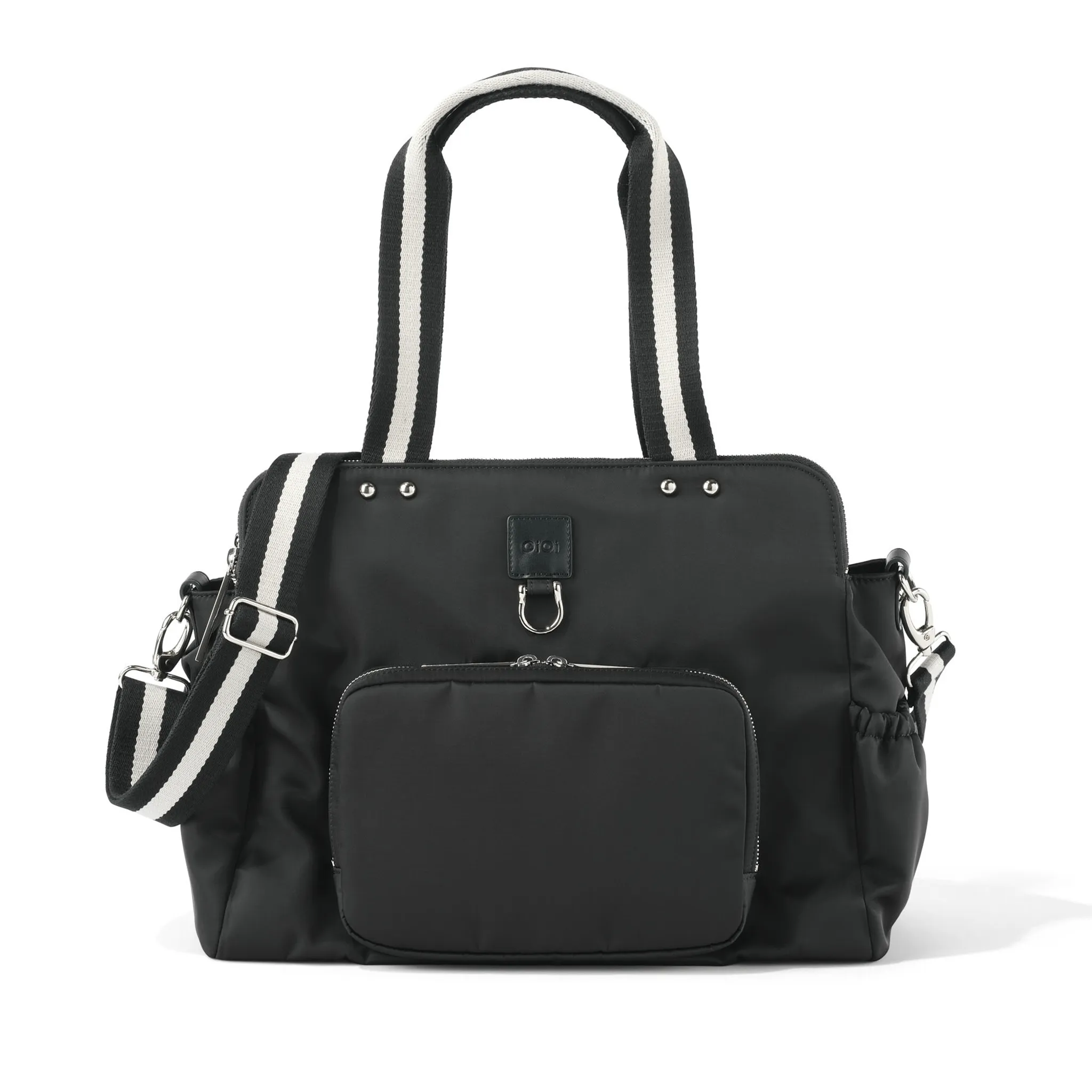 Triple Tote Nappy Bag - Black Nylon