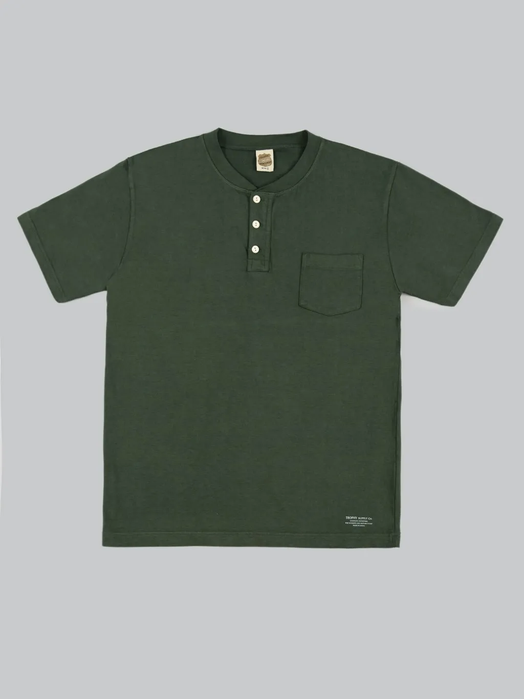 Trophy Clothing OD Henley Tee Olive