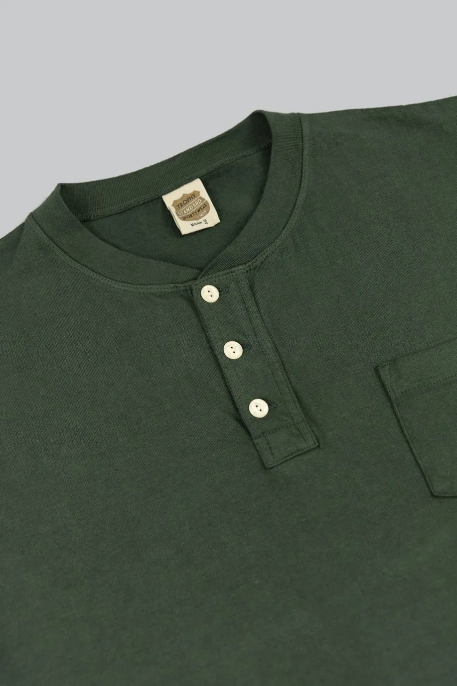 Trophy Clothing OD Henley Tee Olive