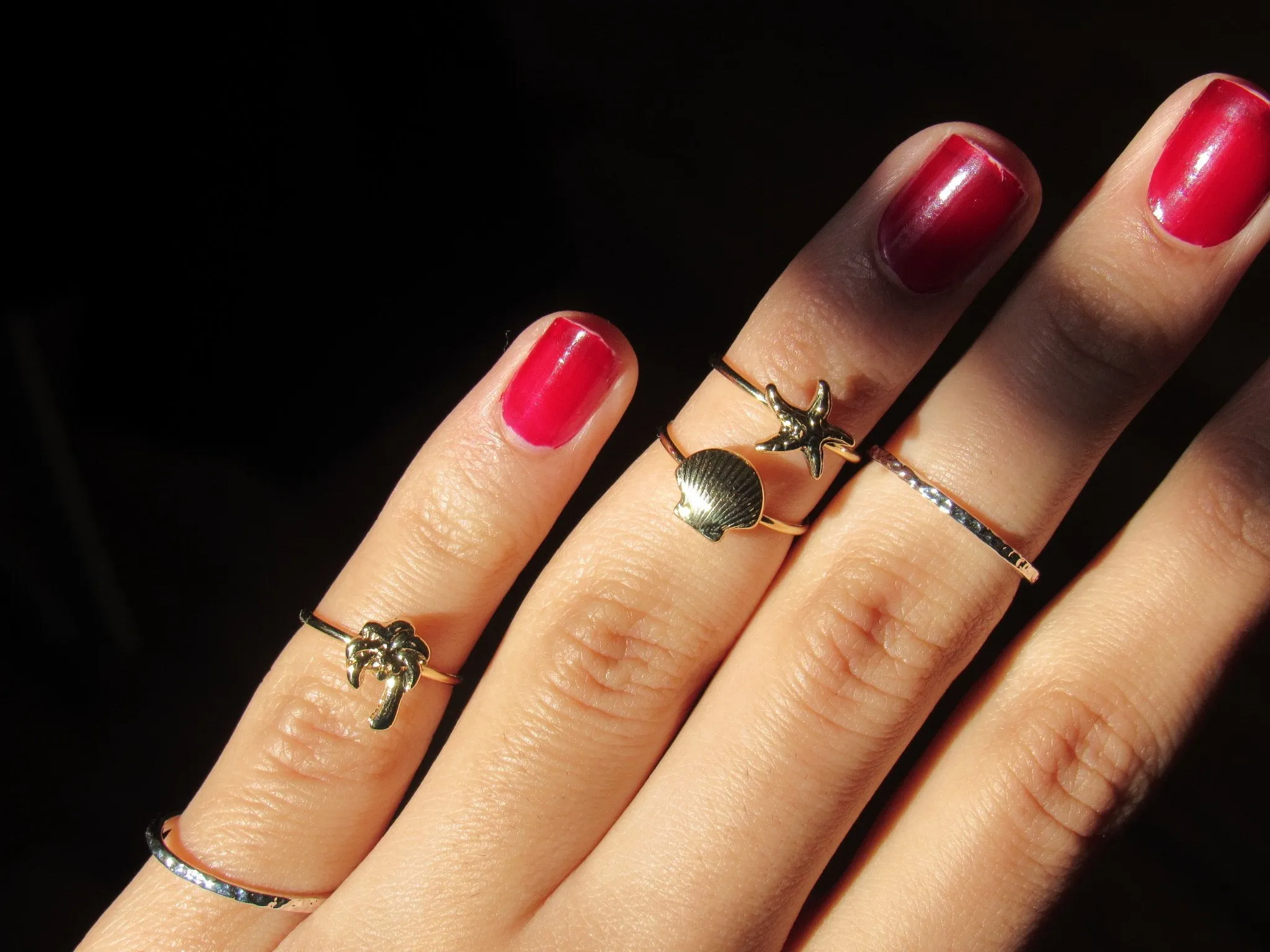 Tropical Sands Midi Ring Set (3pc)