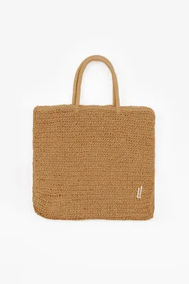 Tropical Straw Square Bag