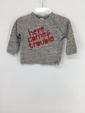 Tucker   Tate Child Size 9 Months Gray screen printed T-shirt - boys