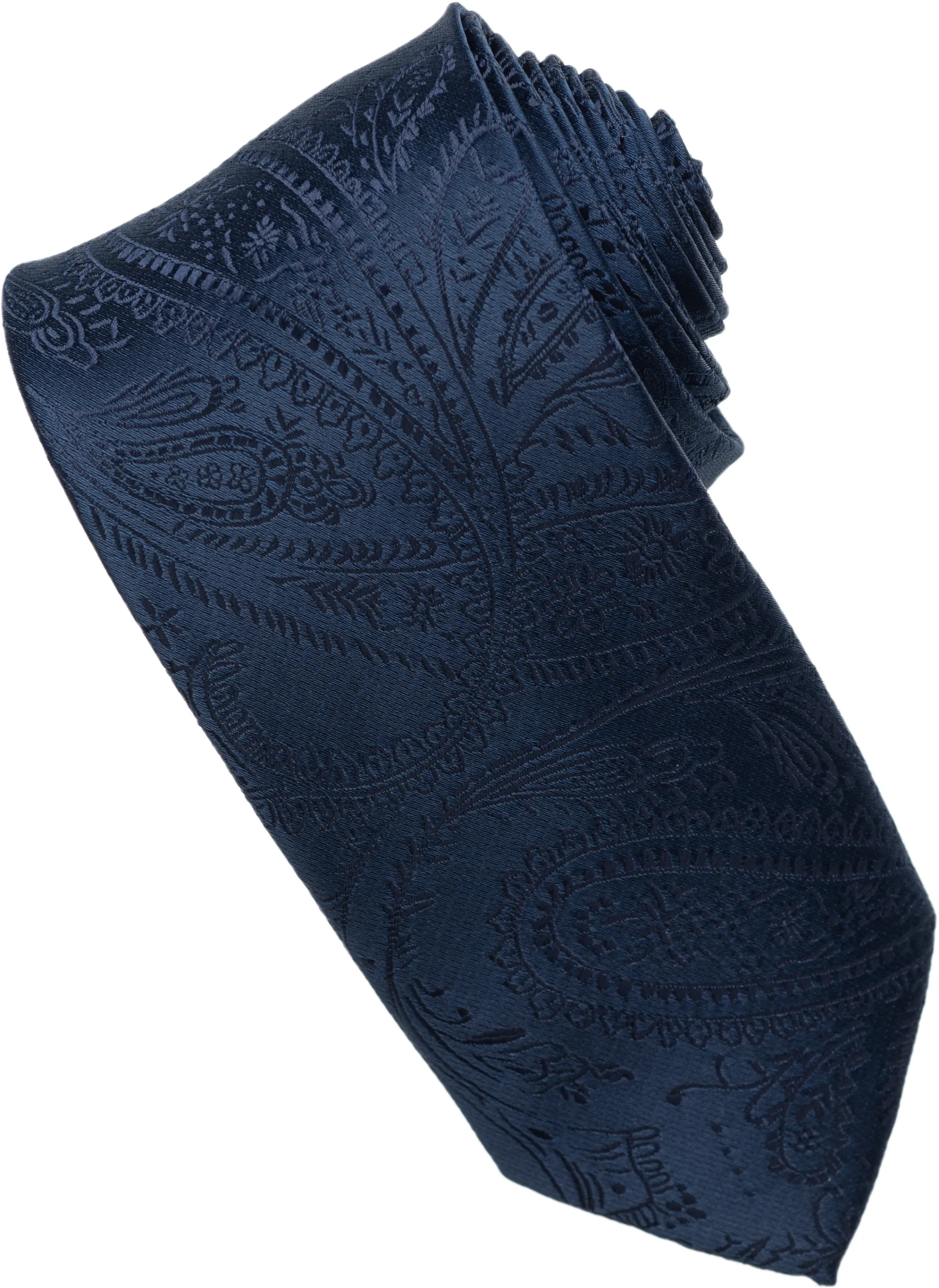 Turquoise Paisley Tone on Tone Necktie