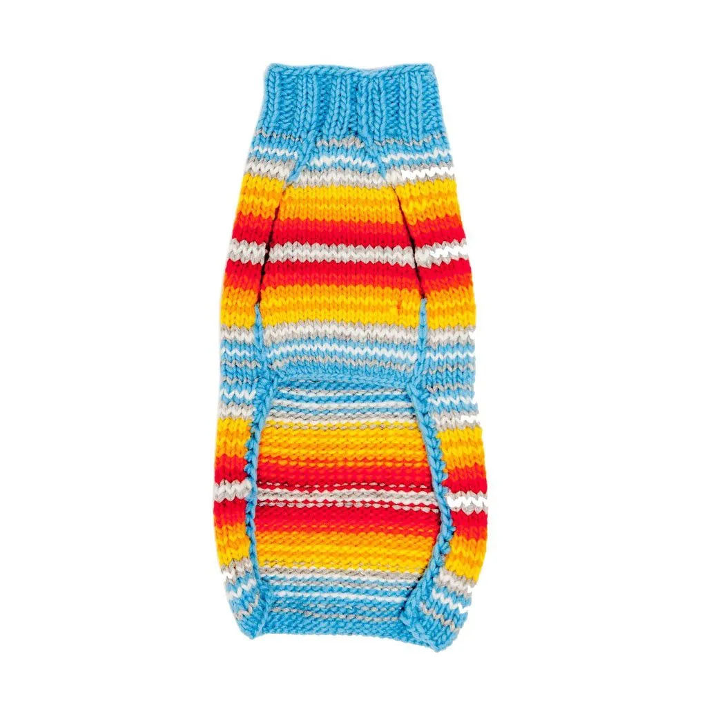 Turquoise Serape Dog Sweater