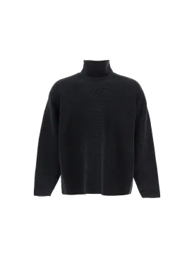 Turtleneck Ottoman Wool Sweater