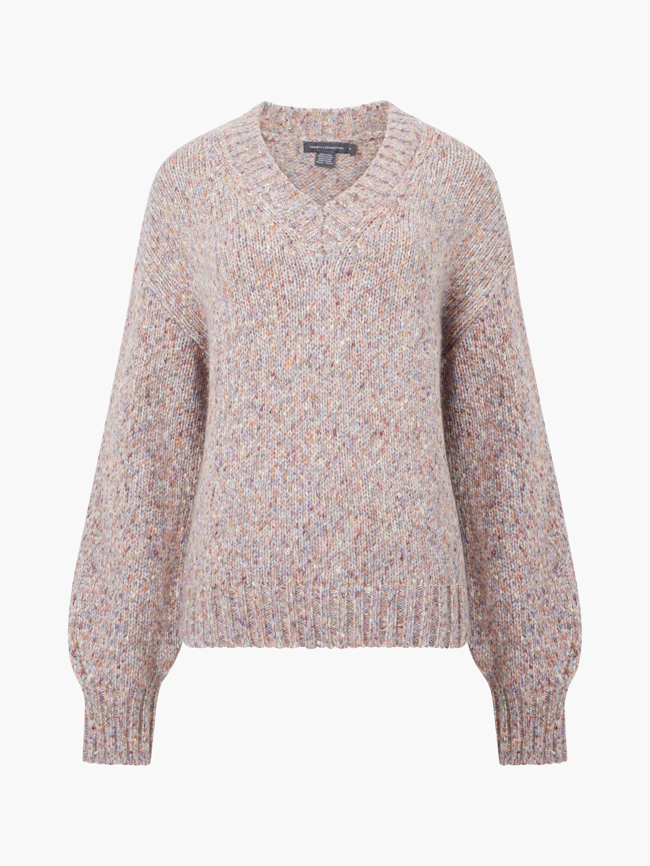 Tweed V-Neck Jumper