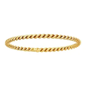 Twisted Rope Tiny Gold Fill Ring