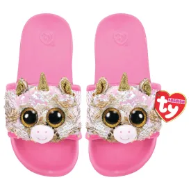 Ty Fashion Sequin Pool Slides M1-3 Fantasia The Unicorn