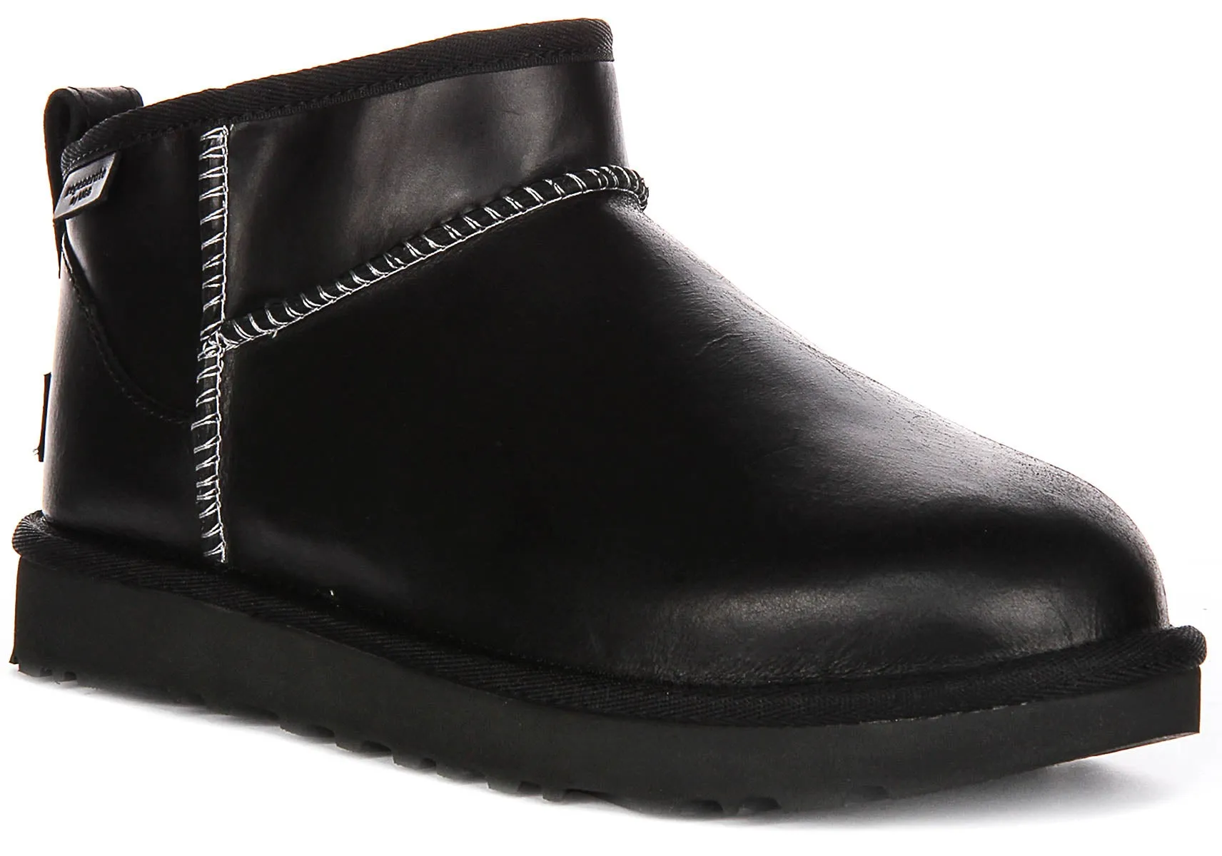 Ugg Australia Ultra Mini Leather In Black For Women