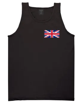 UK British Flag Chest Mens Tank Top Shirt