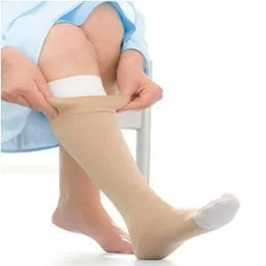 UlcerCare Knee-High Compression Stockings with Liner 2X-Large, Beige