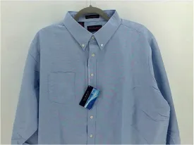 Ultra Club Mens Regular Long Sleeve Dress Shirt Color Light Blue Size Small