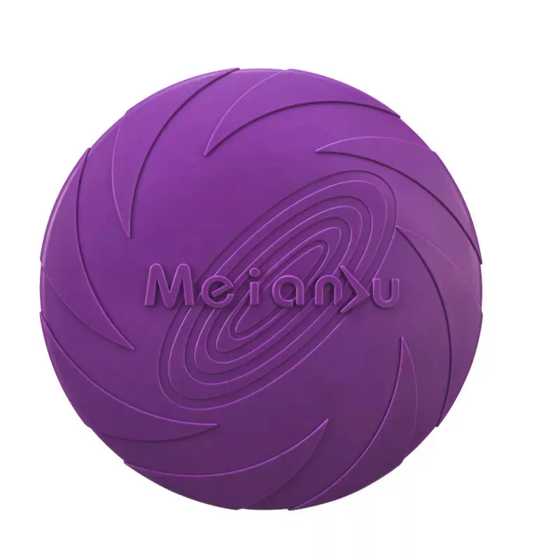 Ultra Durable Flying Frisbee for Dogs - Bite-Proof Rubber, Interactive Toy in 3 Sizes for Safe Outdoor Play