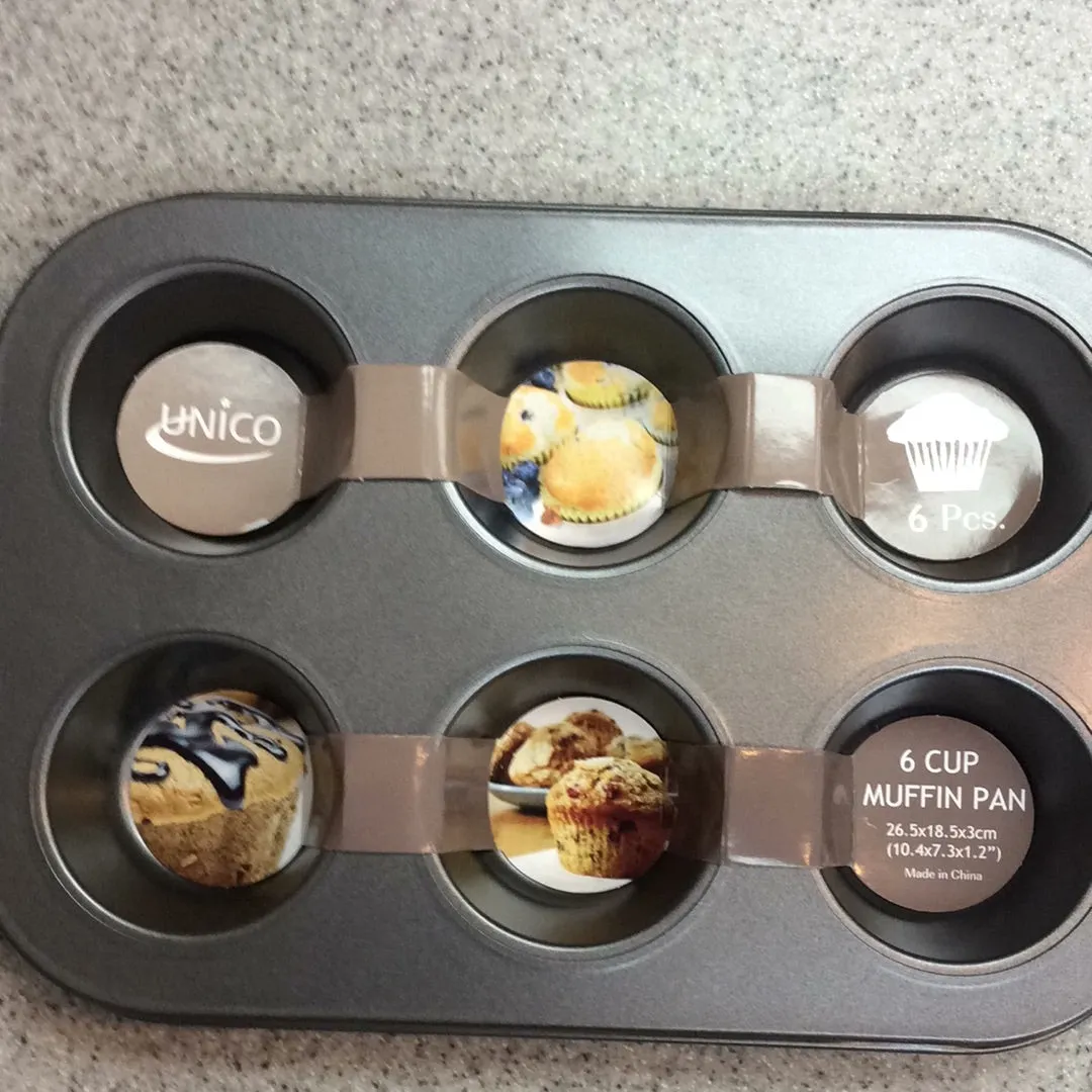 Unico Muffin Pan 6 cup