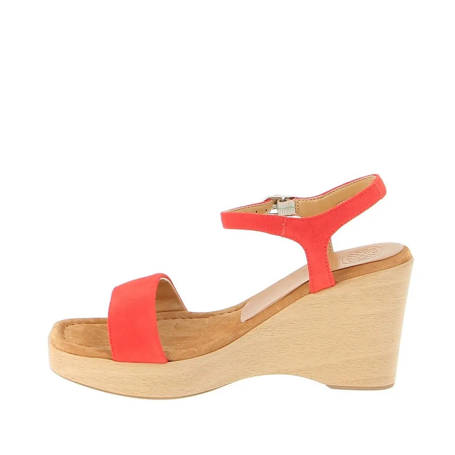 Unisa Rita Coral Wedge Sandal