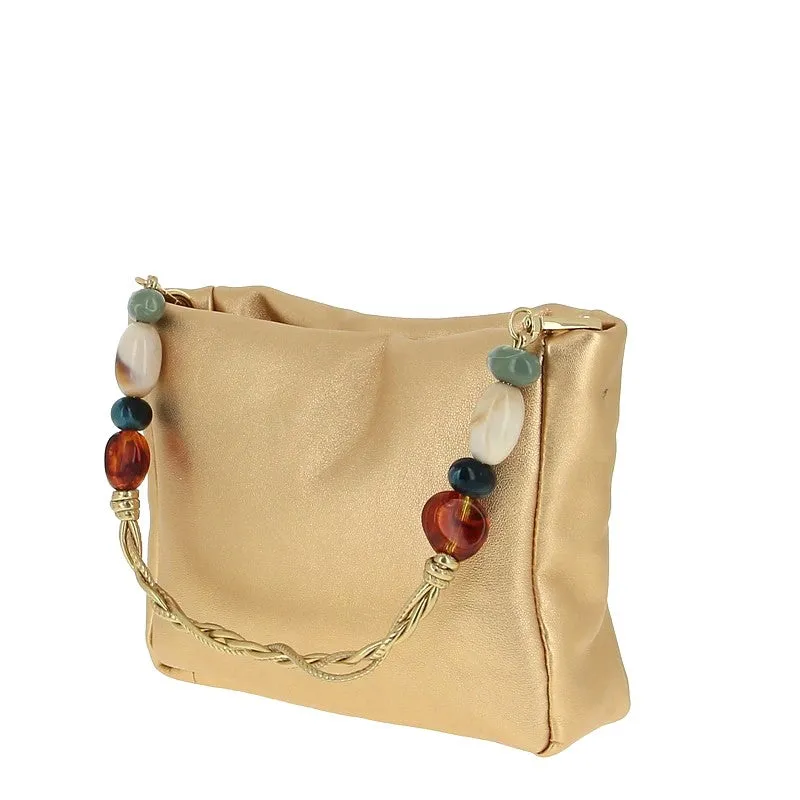 Unisa Zaluna Gold Hand Bag