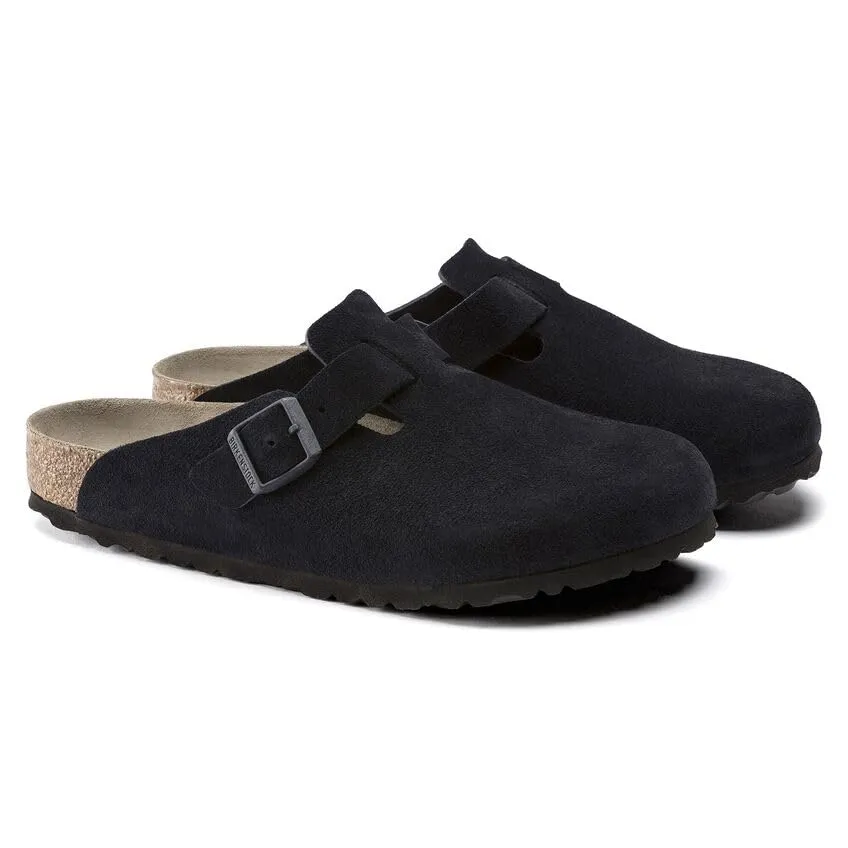 Unisex Shoes Birkenstock BOSTON Soft Footbed Clog Mules 1023910 MIDNIGHT BLUE